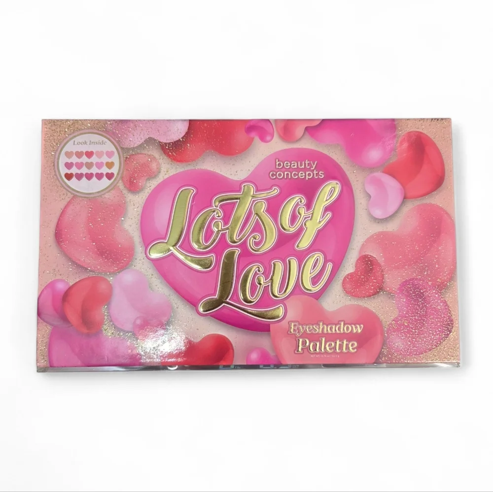 Beauty‎ Concepts Lots Of Love Eyeshadow Palette Hearts Valentine's Day TIKTOK